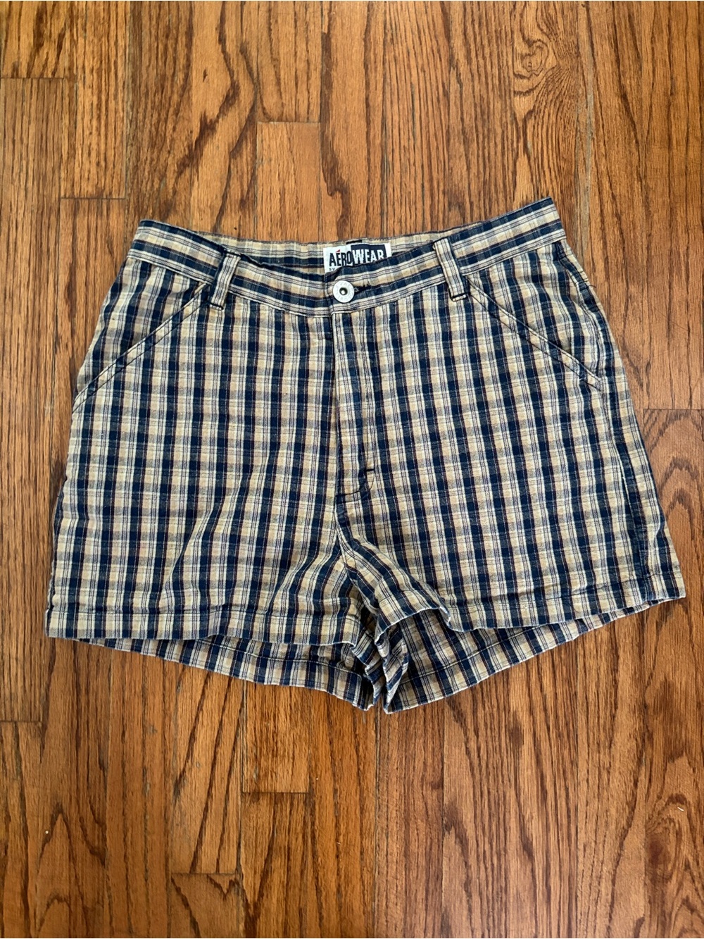 Vintage Aeropostale plaid Shorts 90s